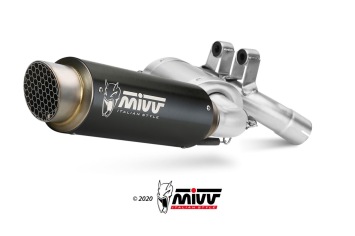 Mivv GP Pro RVS Black Slip-on Einddemper met E-keur BMW F 900 R 2020 > 2025