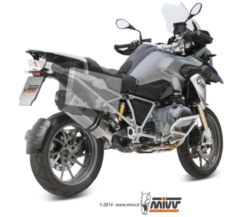 Mivv Speed Edge RVS Slip-on Einddemper met E-keur Euro3 en Euro4 BMW R 1200 GS 2013 > 2018