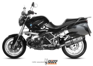 Mivv Speed Edge RVS Slip-on Einddemper met E-keur BMW R 1200 R 2011 > 2014