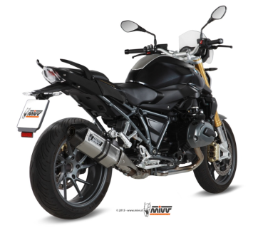 Mivv Speed Edge RVS Slip-on Einddemper met E-keur Euro3 en Euro4 BMW R 1200 R 2015 > 2018
