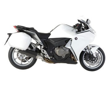 BOS Oval 120 Black Edition Einddemper met E-keur Honda VFR 1200 F 2010 > 2016