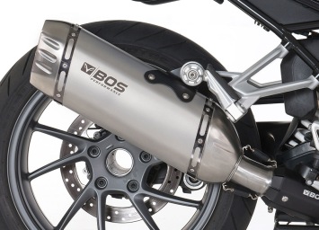 BOS Desert Fox RVS Matt Einddemper met E-keur BMW R 1200 RS 2015 > 2016