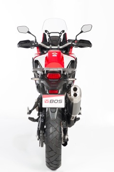 BOS Desert Fox Carbon Steel Einddemper met E-keur Honda CRF 1000 Africa Twin (SD04) 2015 - 2017