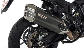 BOS Desert Fox Carbon Steel Einddemper met E-keur KTM 1090 Adventure / R 2017 > 2020