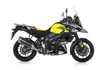 BOS Desert Fox Carbon Steel Einddemper met E-keur Suzuki DL 1000 V-Strom / XT 2017 - 2020