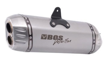 BOS Desert Fox RVS Matt Einddemper met E-keur Triumph Tiger 1200 Explorer 2016