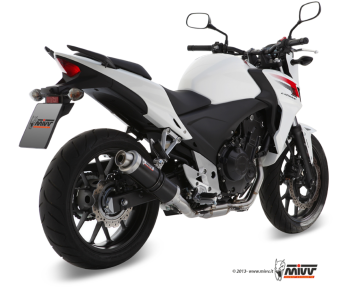 Mivv GP RVS Black Slip-on Einddemper met E-keur Honda CB 500 X 2013 > 2015