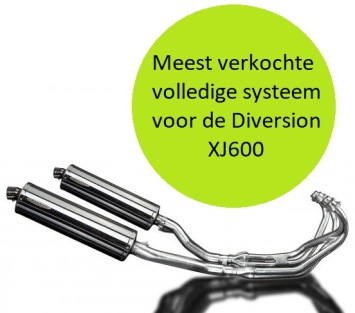 Delkevic volledig systeem Oval RVS 450mm zonder e-keur - XJ600 DIVERSION (1992-2004)