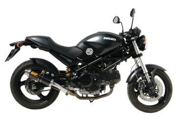 2x Mivv GP Carbon Slip-on Einddempers met E-keur Ducati Monster 695 2006 > 2008