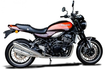 Delkevic ZI ZIB Style 4-4 Chrome Exhaust System Silencers - Kawasaki Z900RS DE 2018-2024