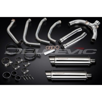 Delkevic volledig systeem Round RVS 350mm zonder e-keur - CBR1100XX BLACKBIRD (1996-2009)