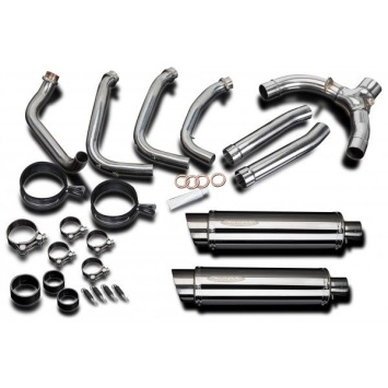 Delkevic volledig systeem Round RVS 350mm zonder e-keur - CBR1100XX BLACKBIRD (1996-2009)