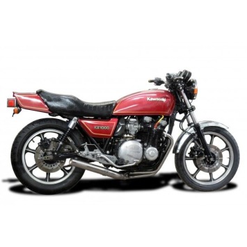 Delkevic volledig systeem Short Straight RVS 350mm zonder e-keur - Z1000J (1981-1983)