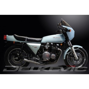 Delkevic volledig systeem Short Straight RVS 350mm zonder e-keur - Z1-R (1979-1980)