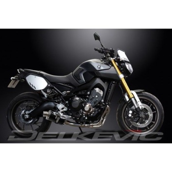 Delkevic volledig systeem Oval Carbon 225mm zonder e-keur - MT-09 Sport Tracker 2015-2019