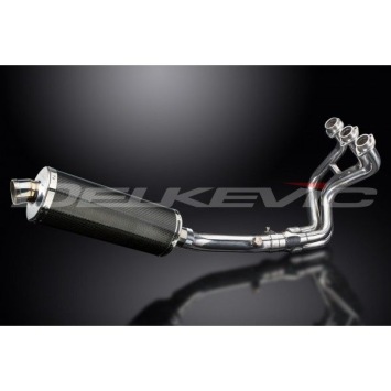 Delkevic volledig systeem Oval Carbon 350mm zonder e-keur - MT-09 Sport Tracker 2015-2019