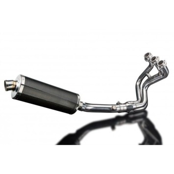 Delkevic volledig systeem Oval Carbon 350mm zonder e-keur - MT-09 Sport Tracker 2015-2019