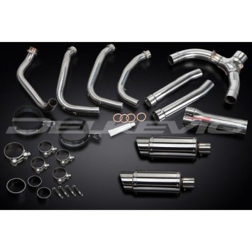 Delkevic volledig systeem Round RVS 200mm zonder e-keur - CBR1100XX BLACKBIRD (1996-2009)