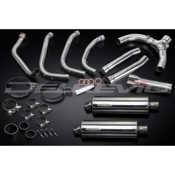 Delkevic volledig systeem Oval RVS 350mm zonder e-keur - CBR1100XX BLACKBIRD (1996-2009)