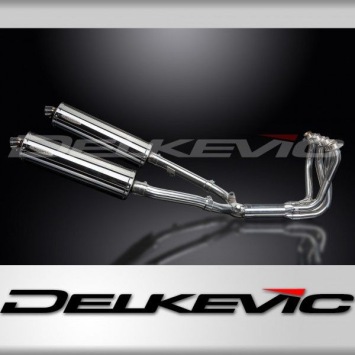Delkevic volledig systeem Oval RVS 450mm zonder e-keur - CBR1100XX BLACKBIRD (1996-2009)