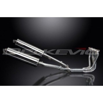Delkevic volledig systeem Oval RVS 450mm zonder e-keur - CBR1100XX BLACKBIRD (1996-2009)
