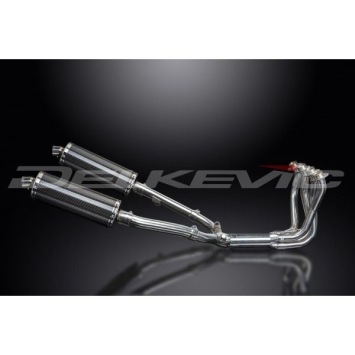 Delkevic volledig systeem Oval Carbon 350mm zonder e-keur - CBR1100XX BLACKBIRD (1996-2009)