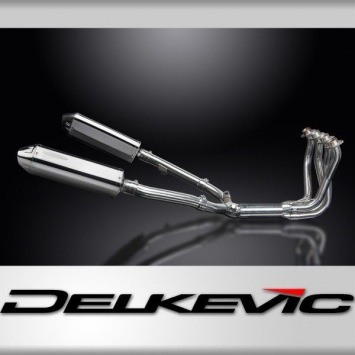 Delkevic volledig systeem Tri-Oval RVS 320mm zonder e-keur - CBR1100XX BLACKBIRD (1996-2009)