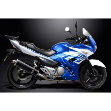 Delkevic volledig systeem Oval Carbon 450mm zonder e-keur - GW250 Inazuma (2013-2018)