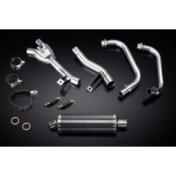 Delkevic volledig systeem Oval Carbon 350mm zonder e-keur - GW250 Inazuma (2013-2018)