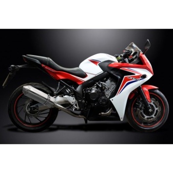 Delkevic volledig systeem Tri-Oval RVS 320mm zonder e-keur - CBR650F and CB650F (2014-2018)