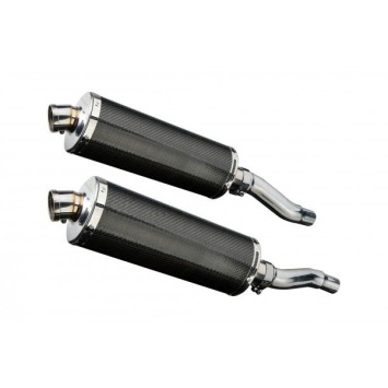 Delkevic slip-on kit Oval Carbon 350mm zonder e-keur - GPZ500S EX500C(1987-2007)