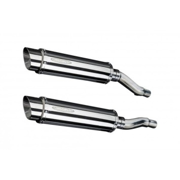 Delkevic slip-on kit Round RVS 350mm zonder e-keur - GPZ500S EX500C(1987-2007)