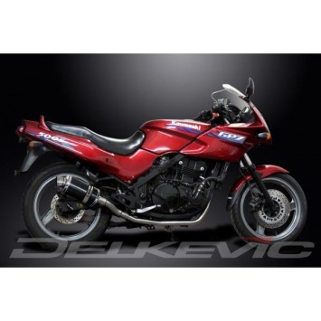 Delkevic volledig systeem Oval Carbon 225mm zonder e-keur - GPZ500S EX500C(1987-2007)