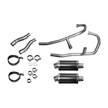 Delkevic volledig systeem Oval Carbon 225mm zonder e-keur - GPZ500S EX500C(1987-2007)