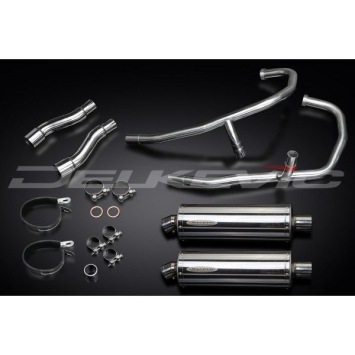 Delkevic volledig systeem Oval RVS 350mm zonder e-keur - GPZ500S EX500C(1987-2007)