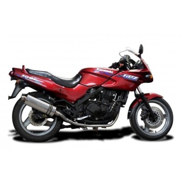 Delkevic volledig systeem Oval RVS 350mm zonder e-keur - GPZ500S EX500C(1987-2007)