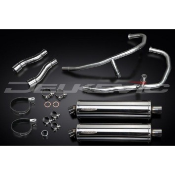 Delkevic volledig systeem Oval RVS 450mm zonder e-keur - GPZ500S EX500C(1987-2007)