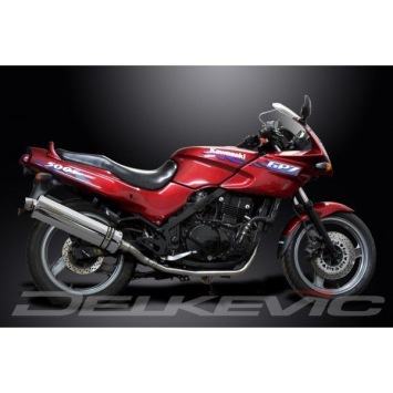 Delkevic volledig systeem Oval RVS 450mm zonder e-keur - GPZ500S EX500C(1987-2007)