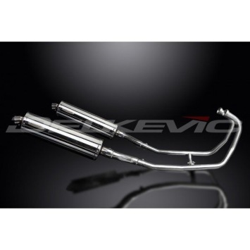 Delkevic volledig systeem Oval RVS 450mm zonder e-keur - GPZ500S EX500C(1987-2007)