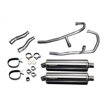 Delkevic volledig systeem Oval RVS 450mm zonder e-keur - GPZ500S EX500C(1987-2007)