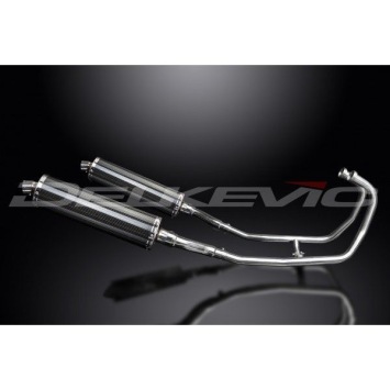 Delkevic volledig systeem Oval Carbon 450mm zonder e-keur - GPZ500S EX500C(1987-2007)