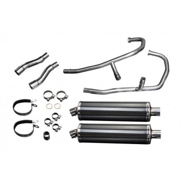 Delkevic volledig systeem Oval Carbon 450mm zonder e-keur - GPZ500S EX500C(1987-2007)