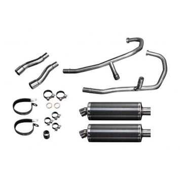 Delkevic volledig systeem Oval Carbon 350mm zonder e-keur - GPZ500S EX500C(1987-2007)