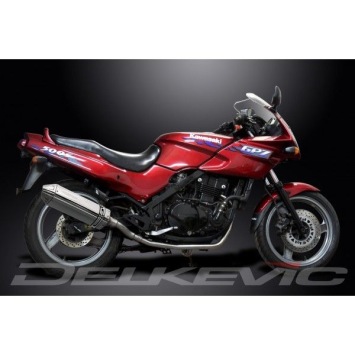 Delkevic volledig systeem Tri-Oval RVS 320mm zonder e-keur - GPZ500S EX500C(1987-2007)