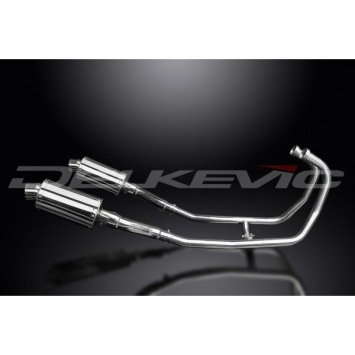 Delkevic volledig systeem Oval RVS 225mm zonder e-keur - GPZ500S EX500C(1987-2007)