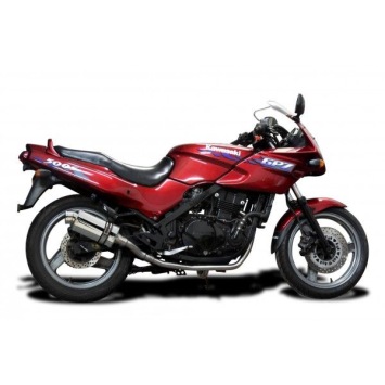 Delkevic volledig systeem Oval RVS 225mm zonder e-keur - GPZ500S EX500C(1987-2007)