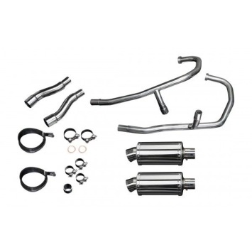 Delkevic volledig systeem Oval RVS 225mm zonder e-keur - GPZ500S EX500C(1987-2007)