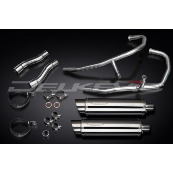 Delkevic volledig systeem Round RVS 350mm zonder e-keur - GPZ500S EX500C(1987-2007)