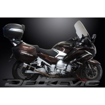 Delkevic slip-on kit Round Carbon 200mm zonder e-keur - FJR1300 (2006-2020)