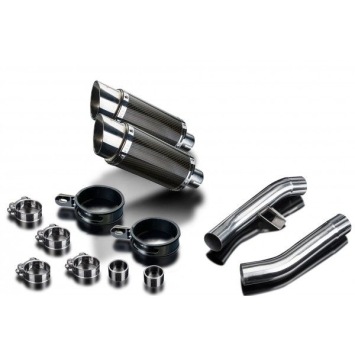 Delkevic slip-on kit Round Carbon 200mm zonder e-keur - FJR1300 (2006-2020)